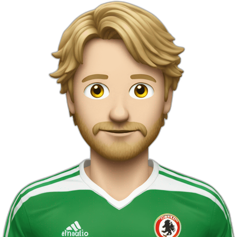 mislintat in a feyenoord shirt emoji