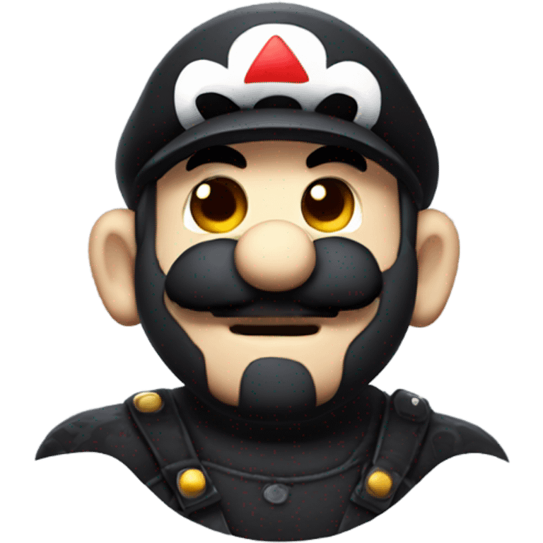 Goth Mario emoji