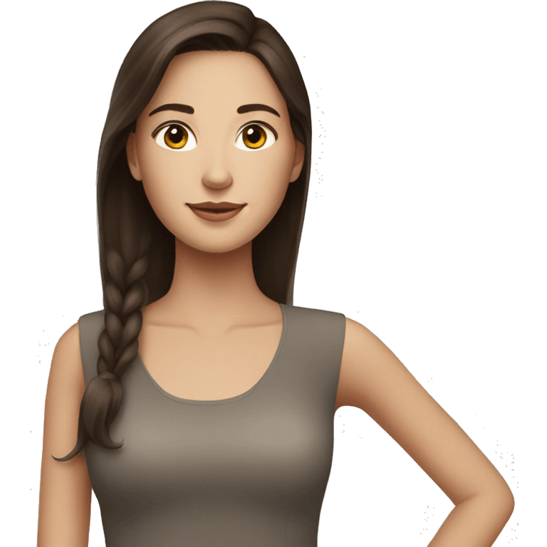 Brunette girl and Volvo  emoji