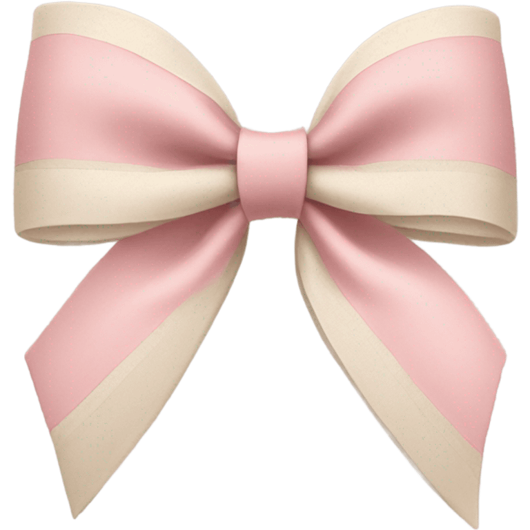 Pink and beige coquette bow  emoji