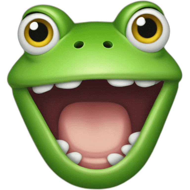 silly frog emoji