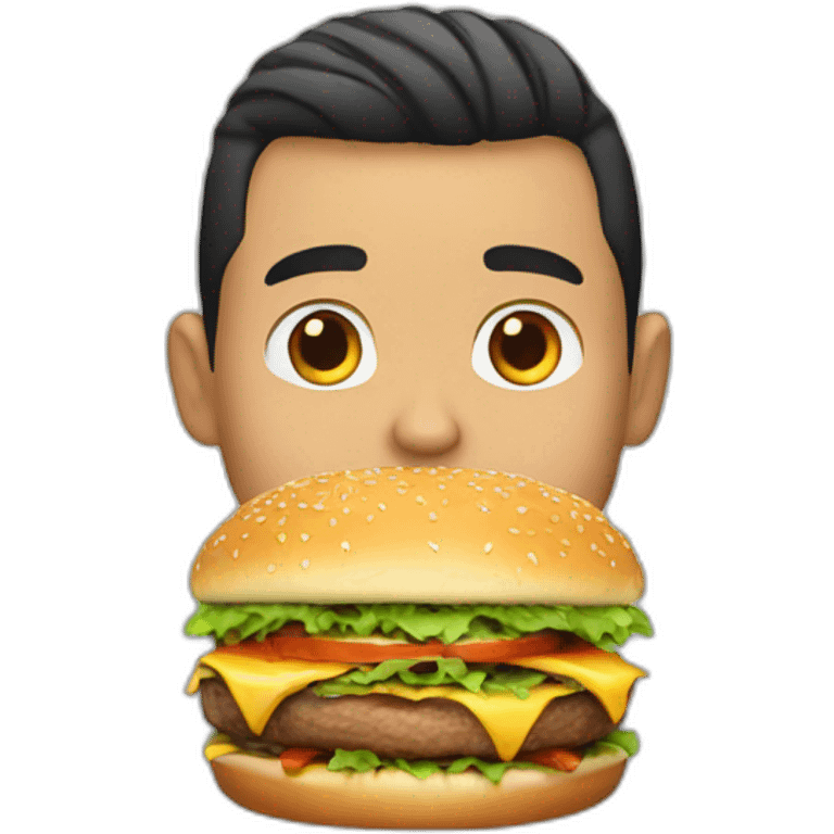 ronaldo eat burger emoji