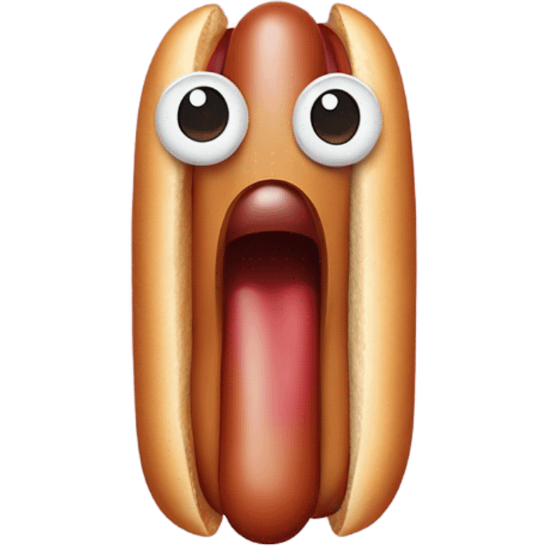 Hot dog sausage crying emoji