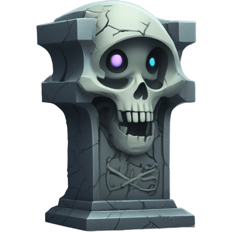 Cyborg grave emoji