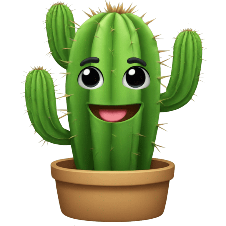 Cactus happy  emoji