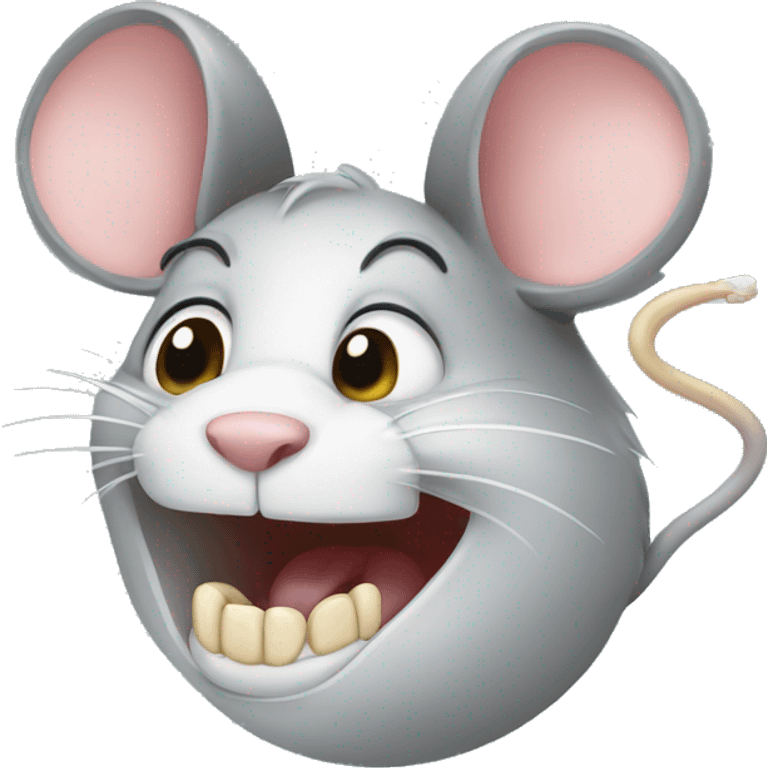  mouse holding a tooth emoji