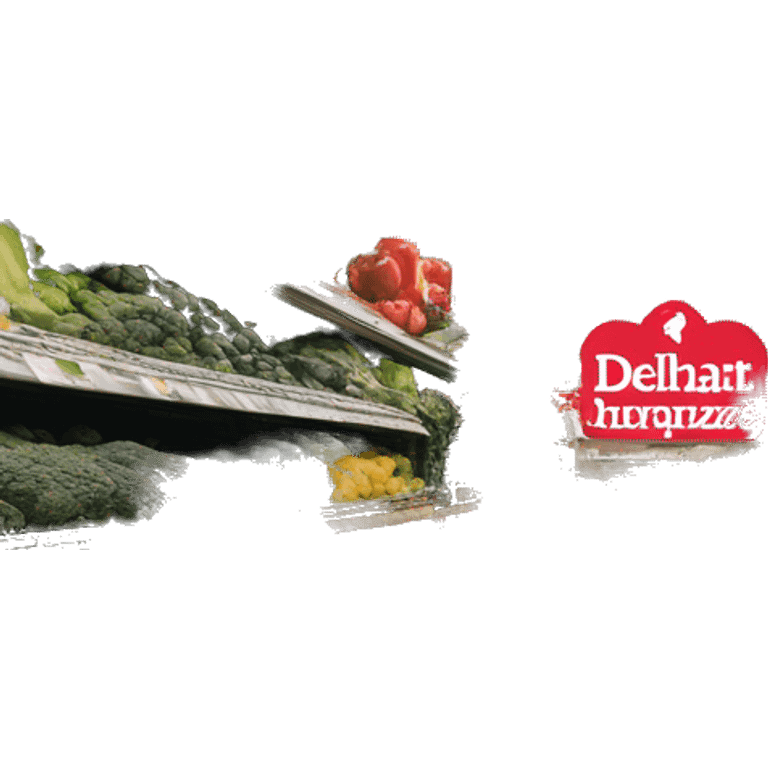 The logo of Delhaize supermarket emoji