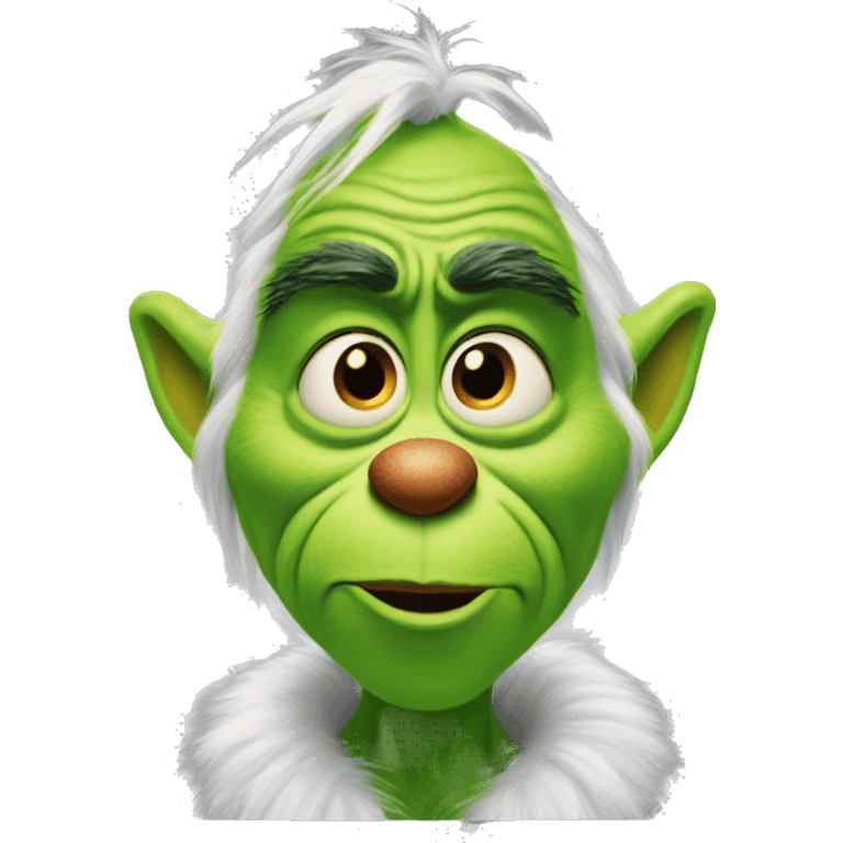 Grinch like in the animated movie emoji