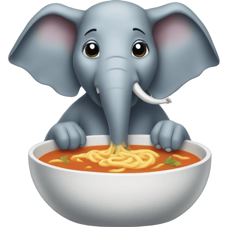 soup elephant  emoji