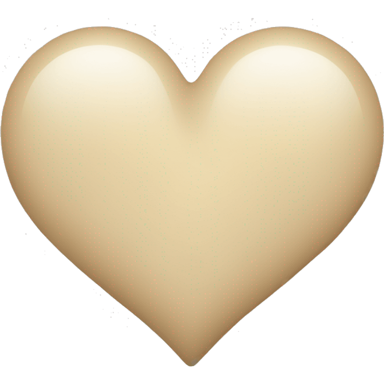 Beige heart translucide emoji