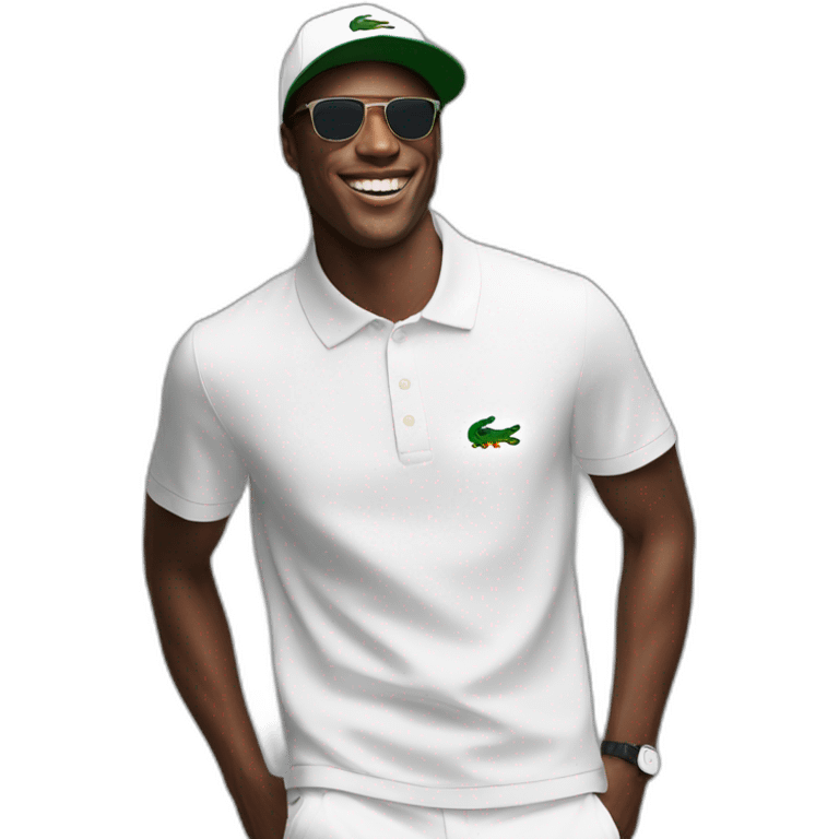 Guy using lacoste in baile funk emoji