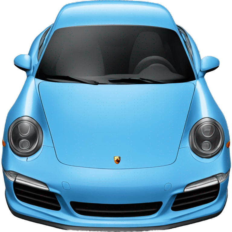 Blue porsche 911 emoji