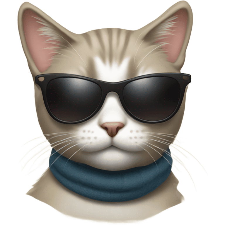 Cat with sunglasses emoji