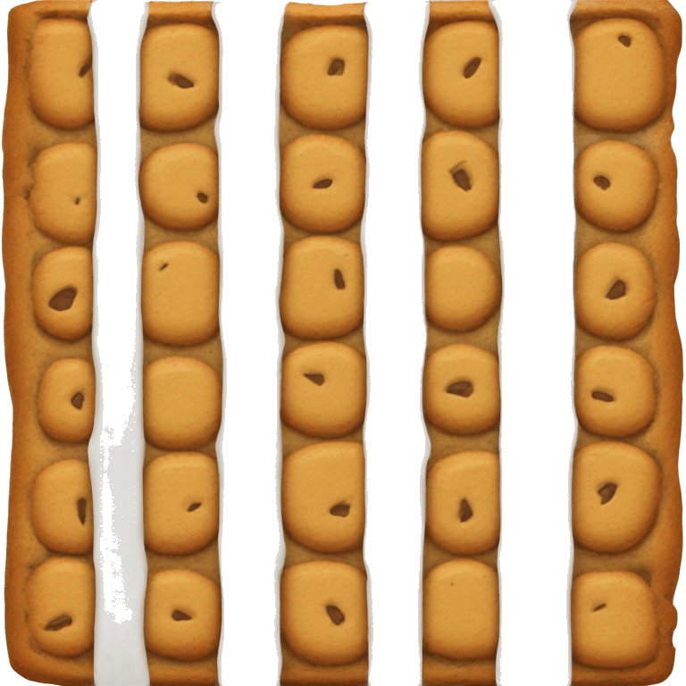 Rectangle bar of cookie emoji