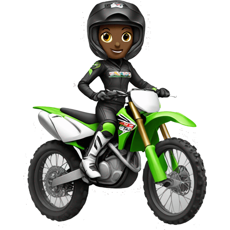 motocross women emoji