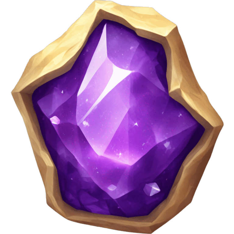 empty purple crystal geode magical robes emoji