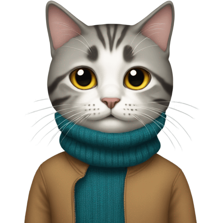 Cat wearing a turtleneck  emoji