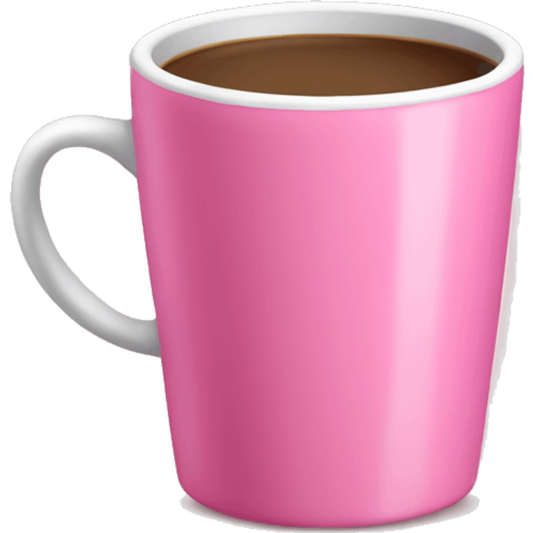 Pink coffee cup emoji