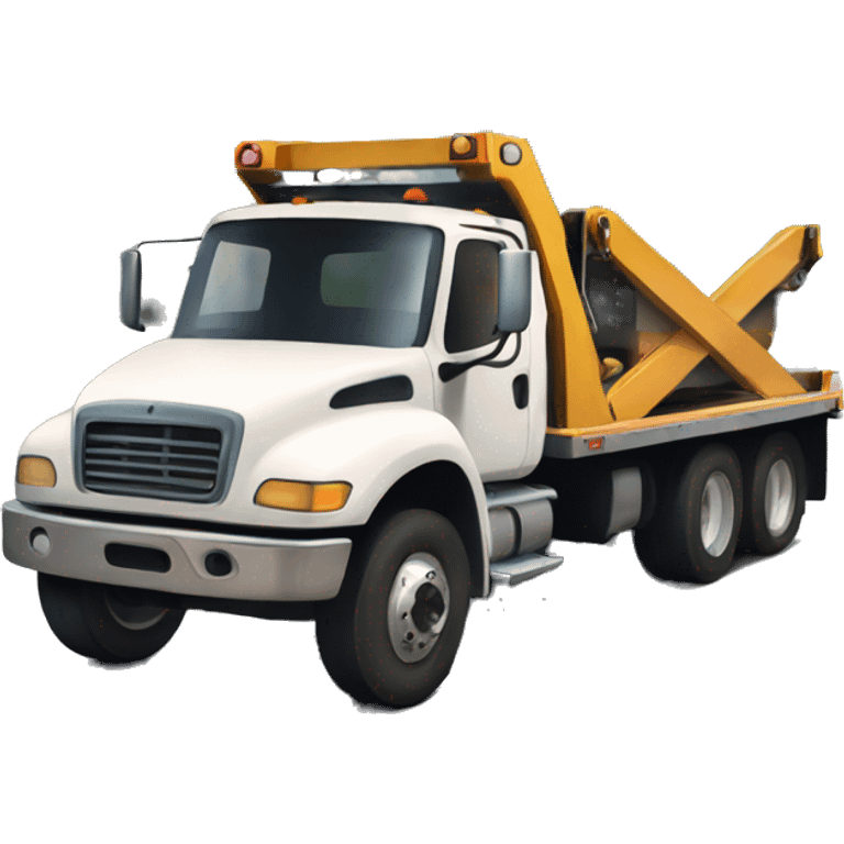 Flatbed tow truck emoji