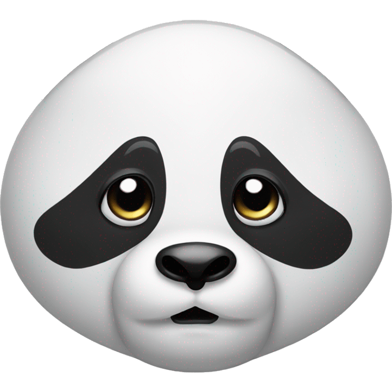 Panda rolling its eyes annoyed emoji