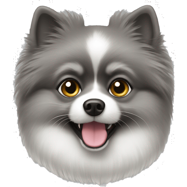 Grey Pomeranian  emoji