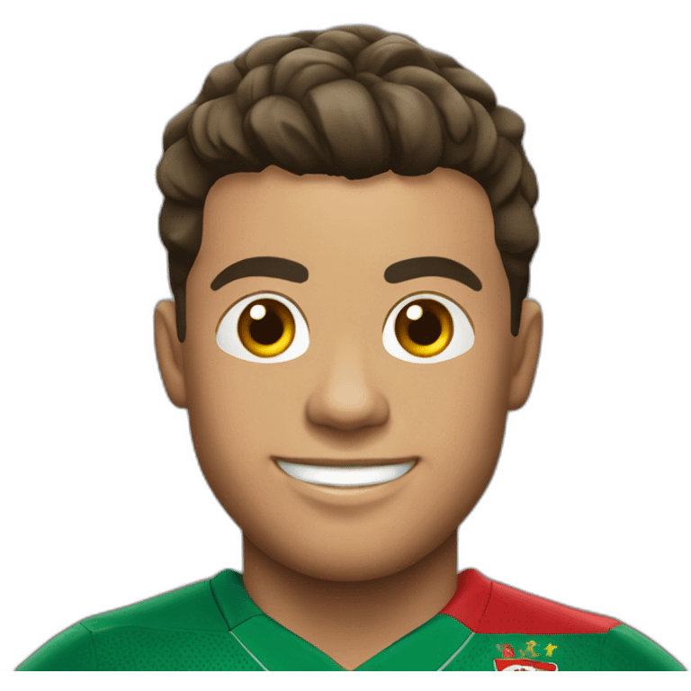 Ronaldo in Portugal jersey emoji