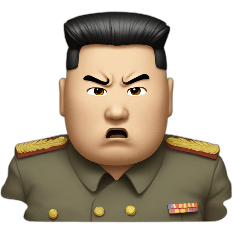 kim jung un angry emoji