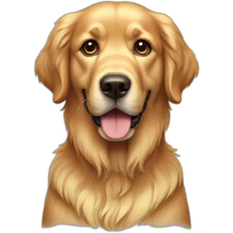 dog golden retriever full body emoji