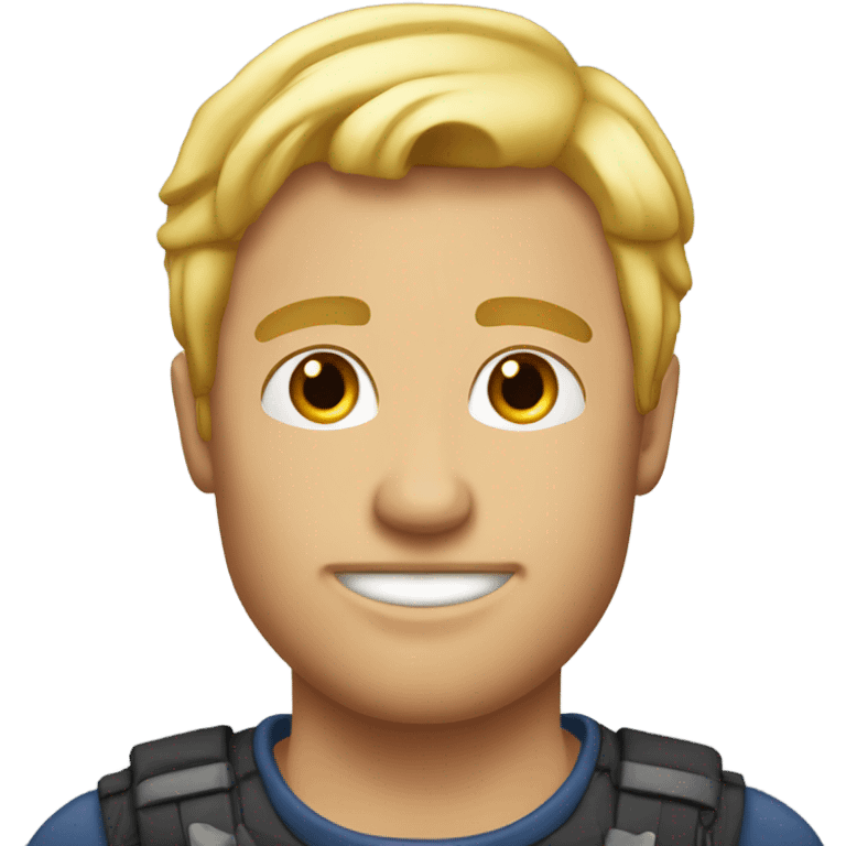 A blond men, with músculos  emoji