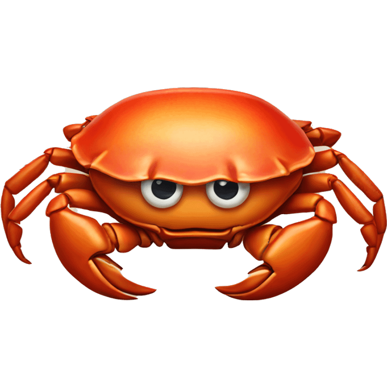 Crab with a tie emoji