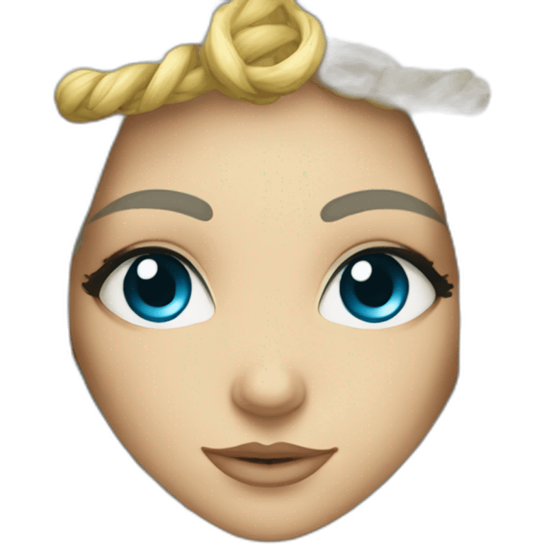 Blonde yeux bleu Lagerta viking emoji