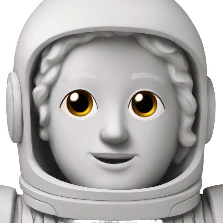 Greek statue of an astronaut emoji