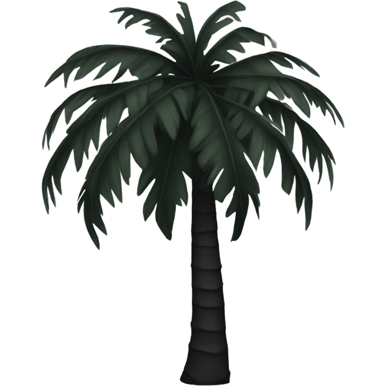 Black palm emoji