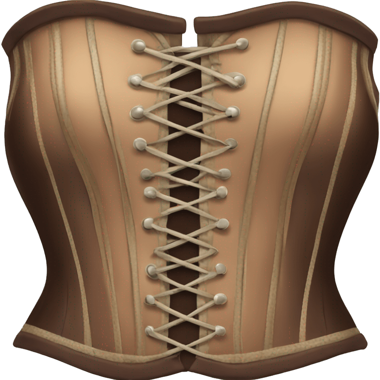 Marron corset emoji