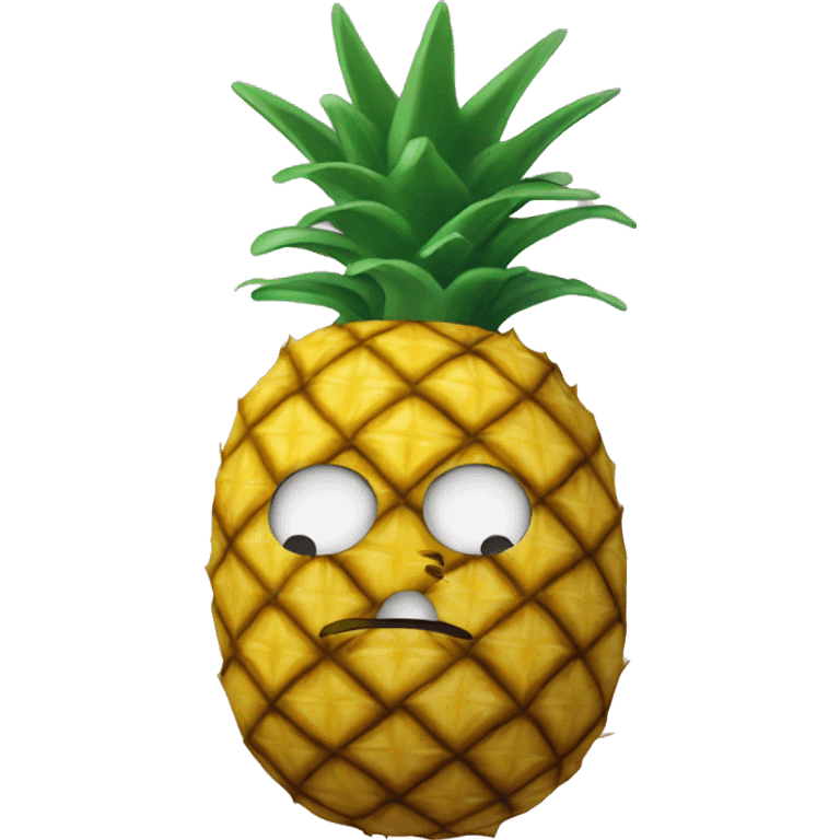 Upsidedown pineapple emoji