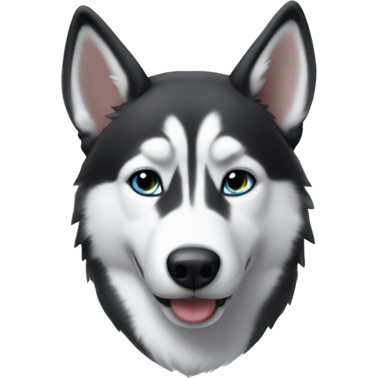 Huskys with a slight emoji