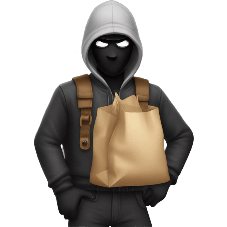 Robber with bag  emoji