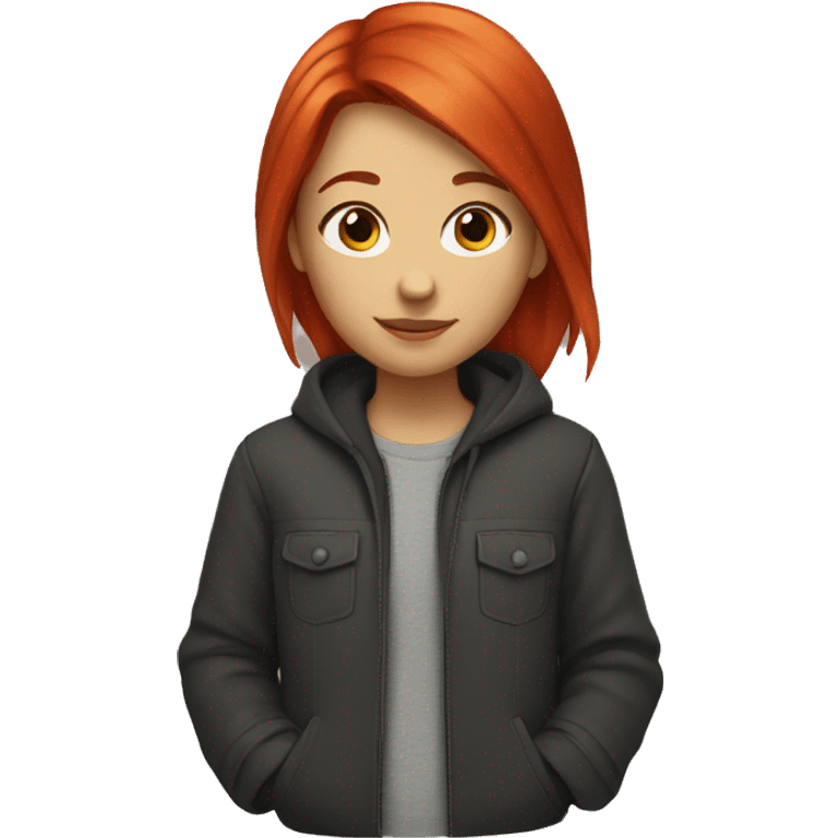 Girl with red hair emoji