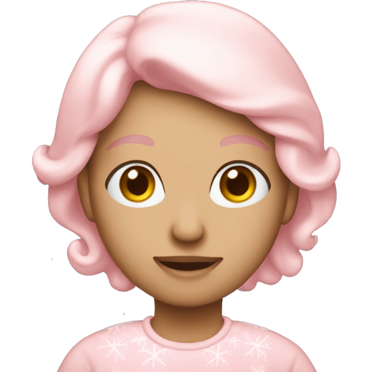 light pink christmas emoji