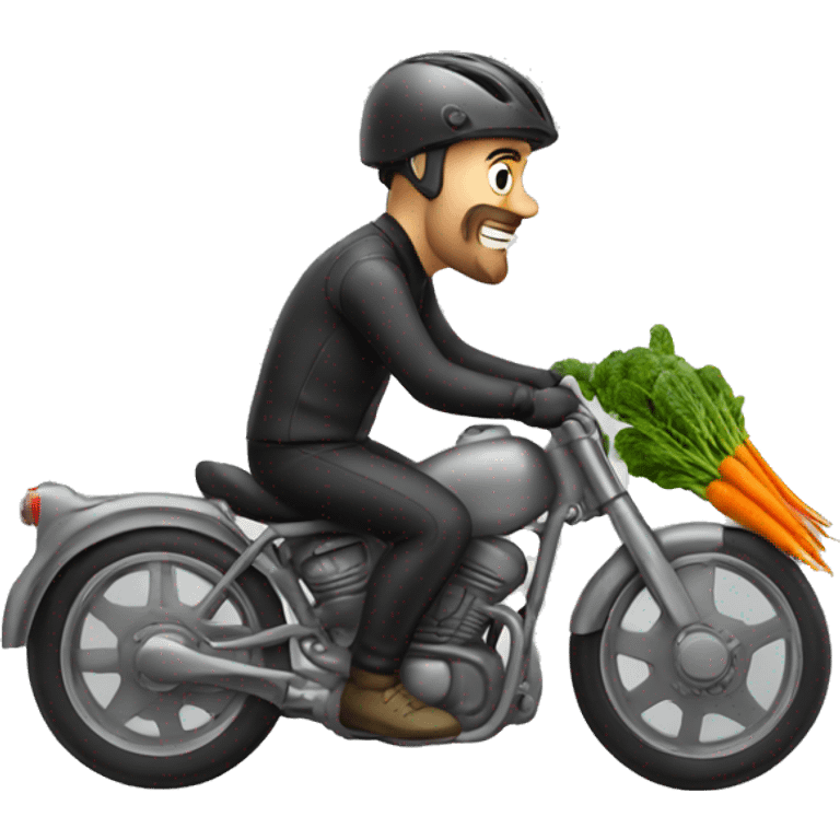 biker taking vegetables  emoji