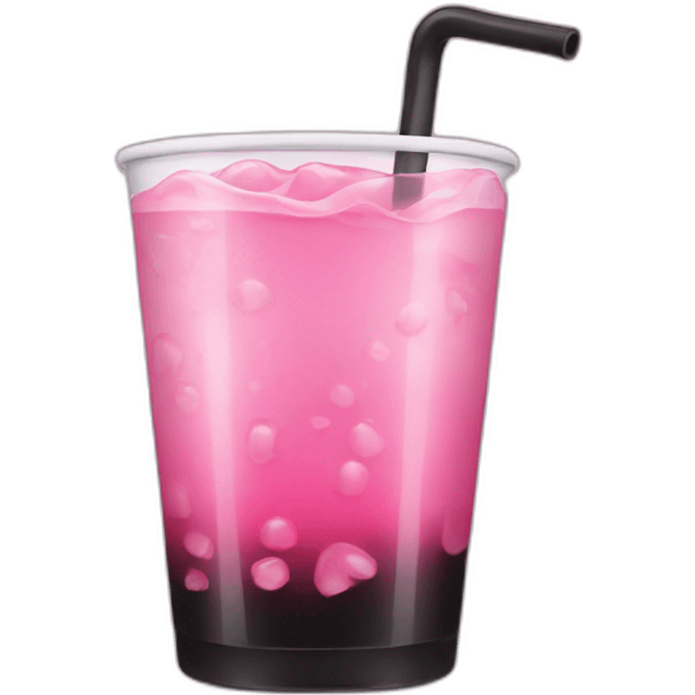 black and pink soda emoji