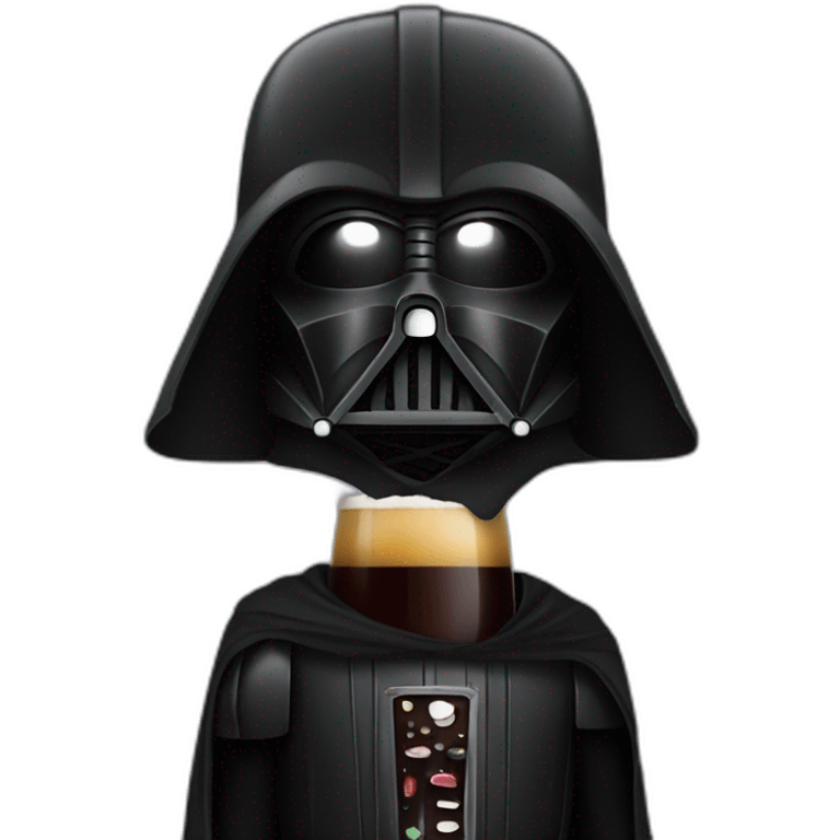 Dark vador beer emoji