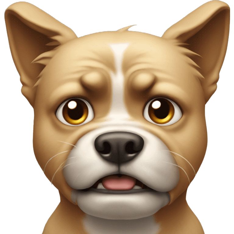 Angry dog emoji