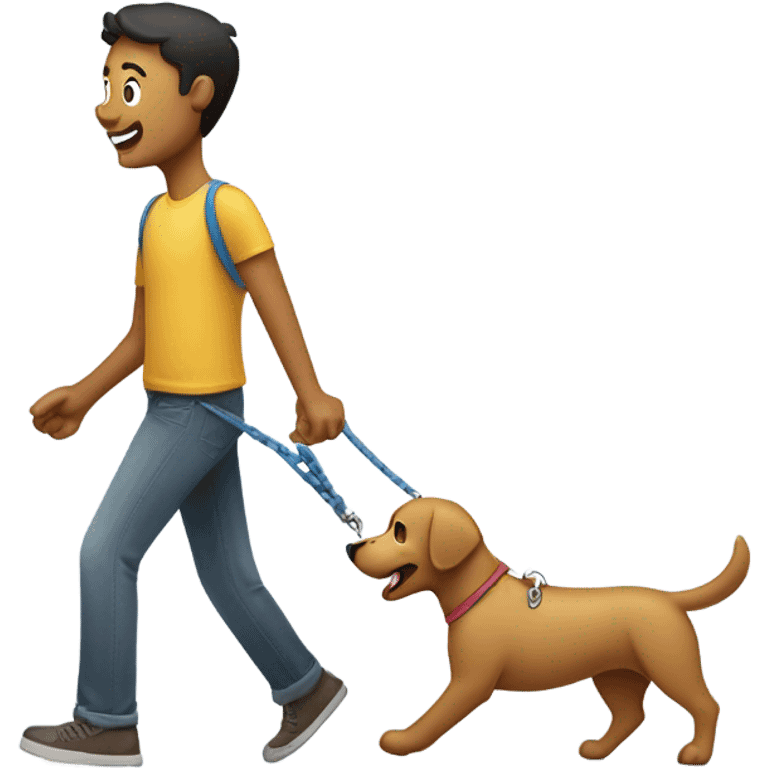 dog walking emoji