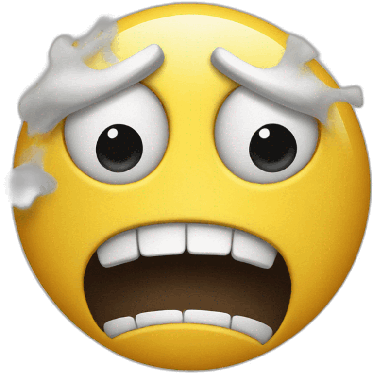 an angry face emoji