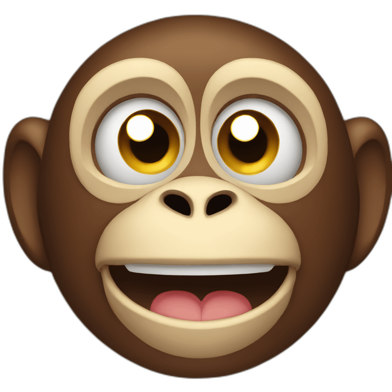 monkey smiling face with tear emoji