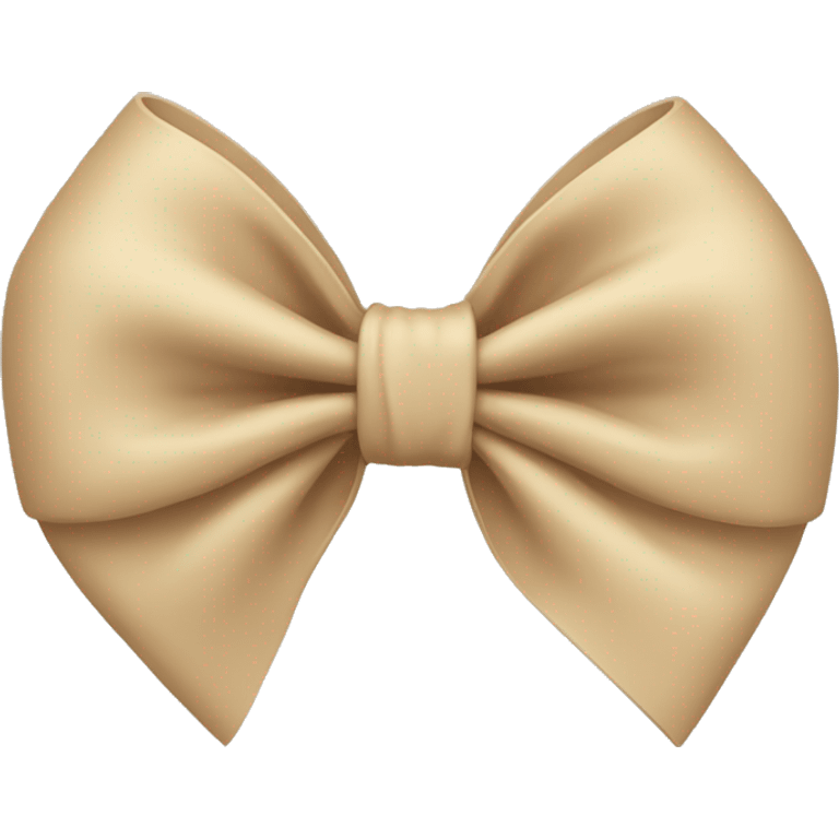 Beige bow emoji