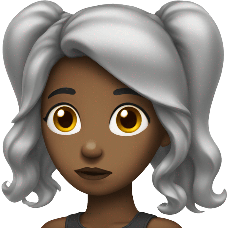 disappointed black girl emoji