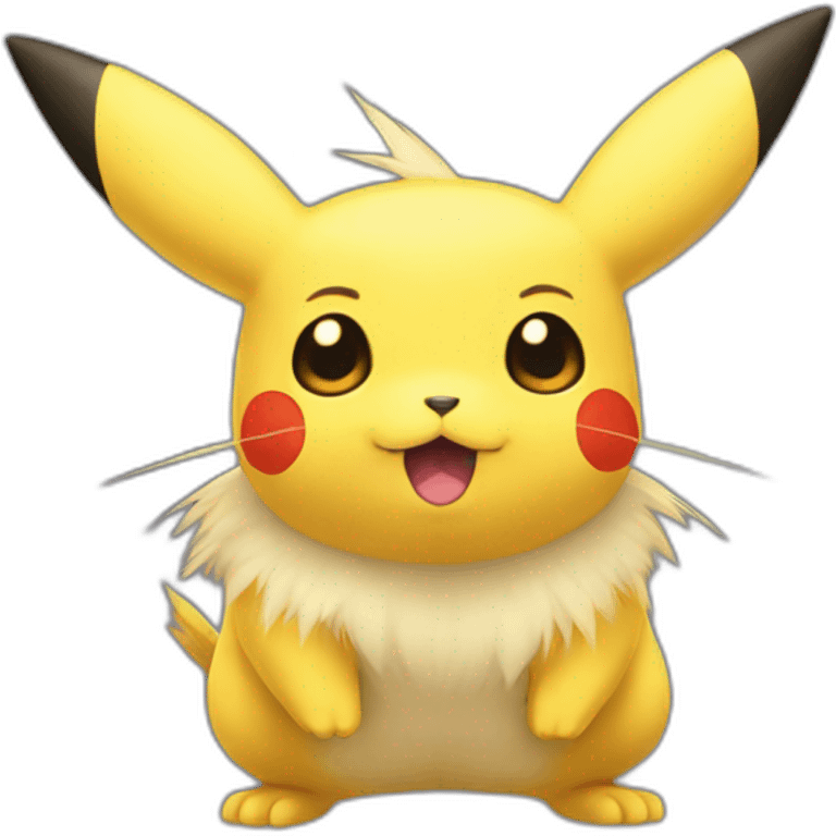 Pikatchu with a big nose emoji