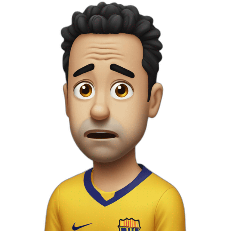 Xavi Hernandez crying emoji